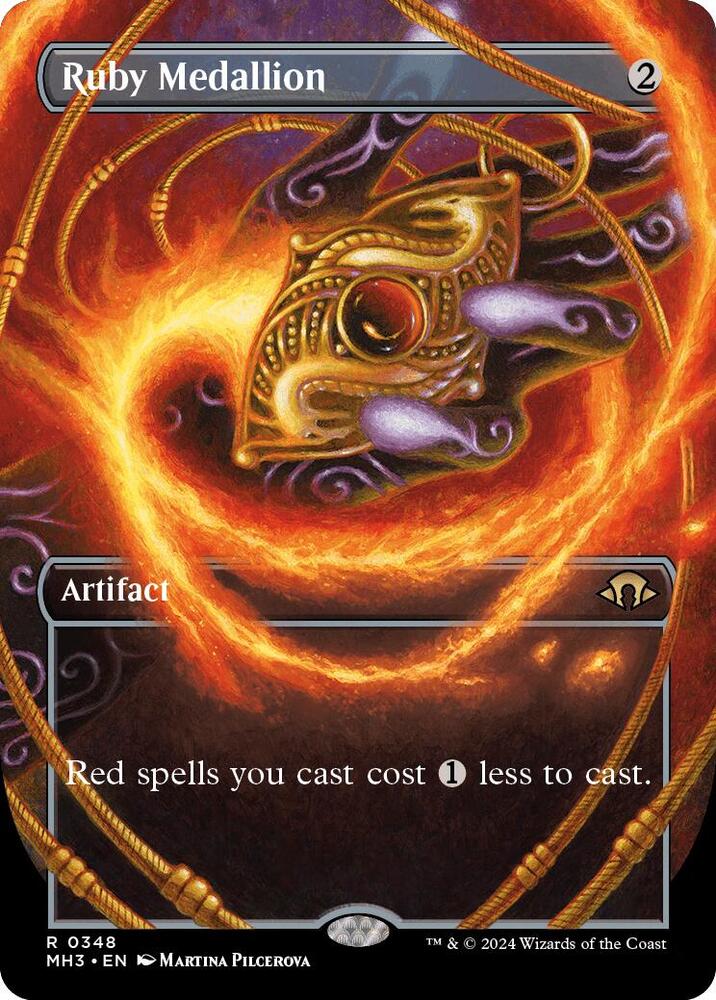 Ruby Medallion (Borderless) - 348: Modern Horizons 3