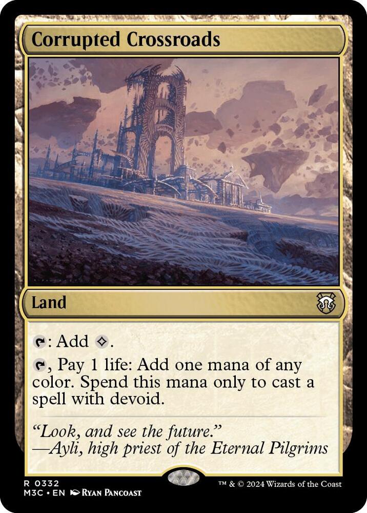 Corrupted Crossroads (Ripple Foil) - 332: Commander: Modern Horizons 3