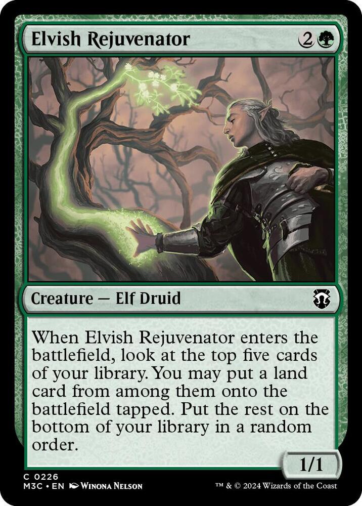 Elvish Rejuvenator (Ripple Foil) - 226: Commander: Modern Horizons 3