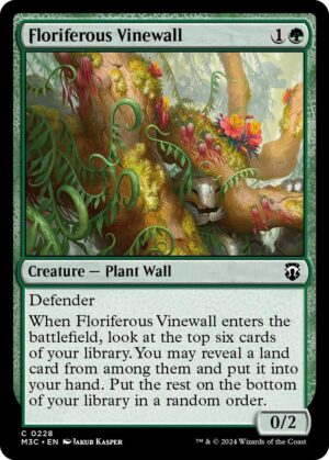 Floriferous Vinewall (Ripple Foil) - 228: Commander: Modern Horizons 3