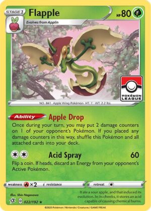 Flapple - 022/192 (League Promo) - 022/192: League & Championship Cards (MP)