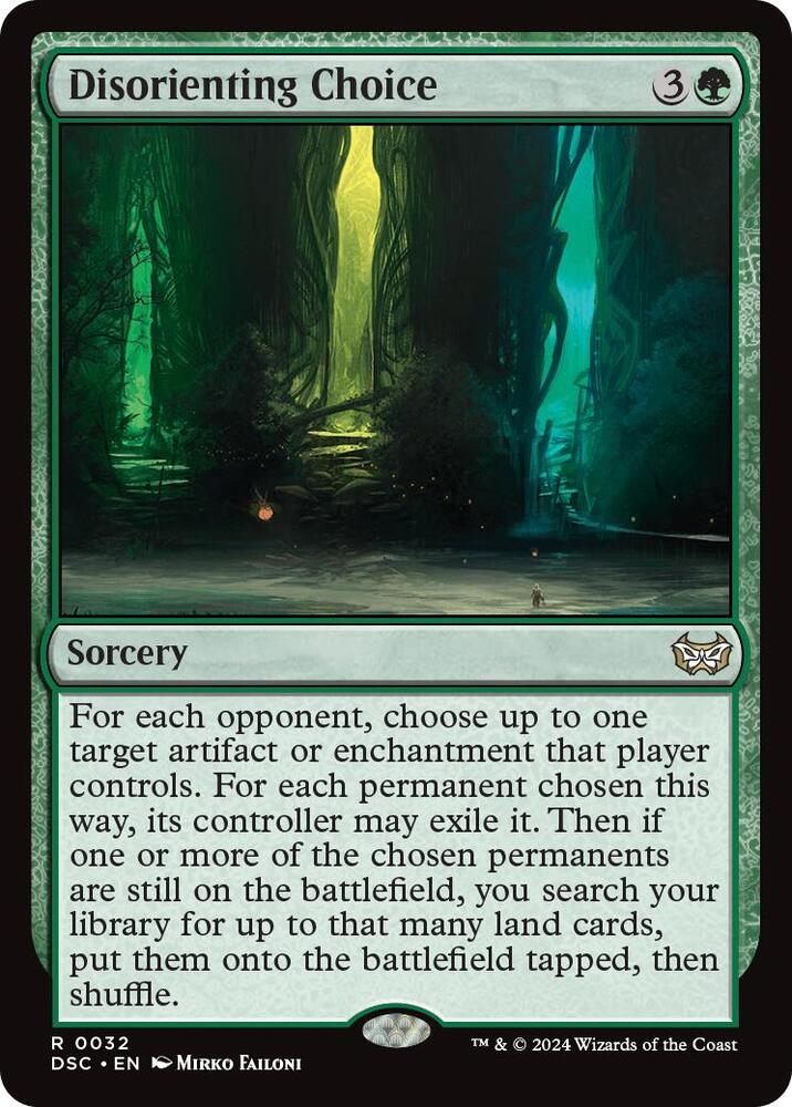 Disorienting Choice - 32: Commander: Duskmourn: House of Horror