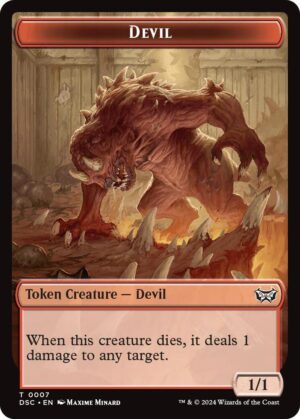 Devil // Scarecrow Double-Sided Token - 7 // 23: Commander: Duskmourn: House of Horror