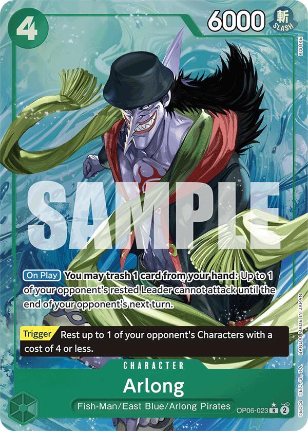 Arlong (Alternate Art) - OP06-023: Premium Booster -The Best-