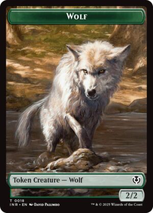 Wolf (0018) // Emblem - Arlinn, Embraced by the Moon Double-Sided Token - 18 // 23: Innistrad Remastered