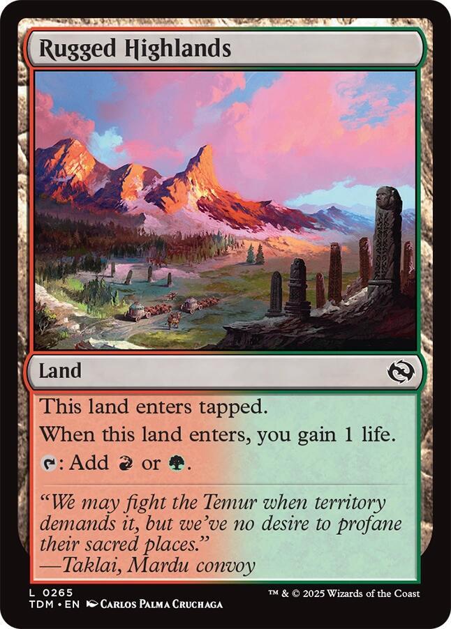 Rugged Highlands - 265: Tarkir: Dragonstorm