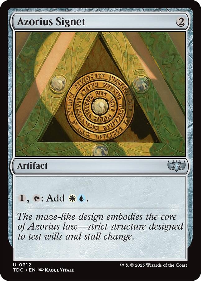 Azorius Signet - 312: Commander: Tarkir: Dragonstorm