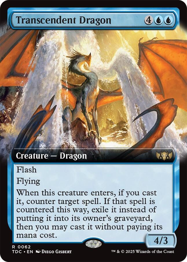 Transcendent Dragon (Extended Art): Commander: Tarkir: Dragonstorm