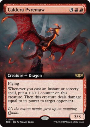 Caldera Pyremaw (Extended Art) - 73: Commander: Tarkir: Dragonstorm