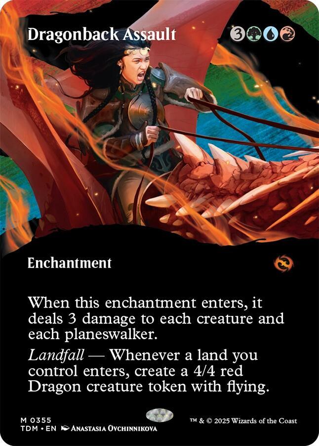 Dragonback Assault (Borderless) - 355: Tarkir: Dragonstorm