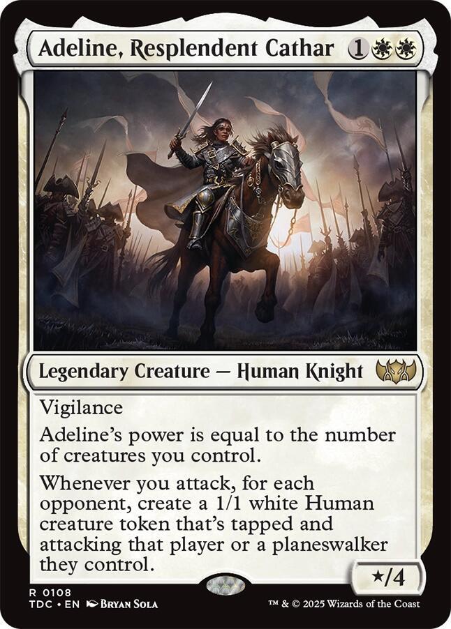 Adeline, Resplendent Cathar - 108: Commander: Tarkir: Dragonstorm