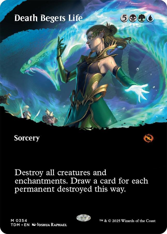Death Begets Life (Borderless) - 354: Tarkir: Dragonstorm