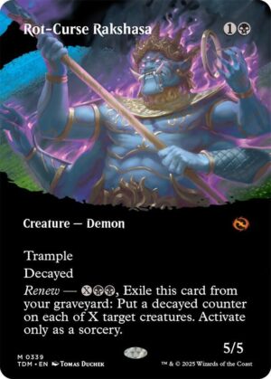 Rot-Curse Rakshasa (Borderless) - 339: Tarkir: Dragonstorm