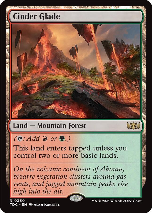 Cinder Glade - 350: Commander: Tarkir: Dragonstorm