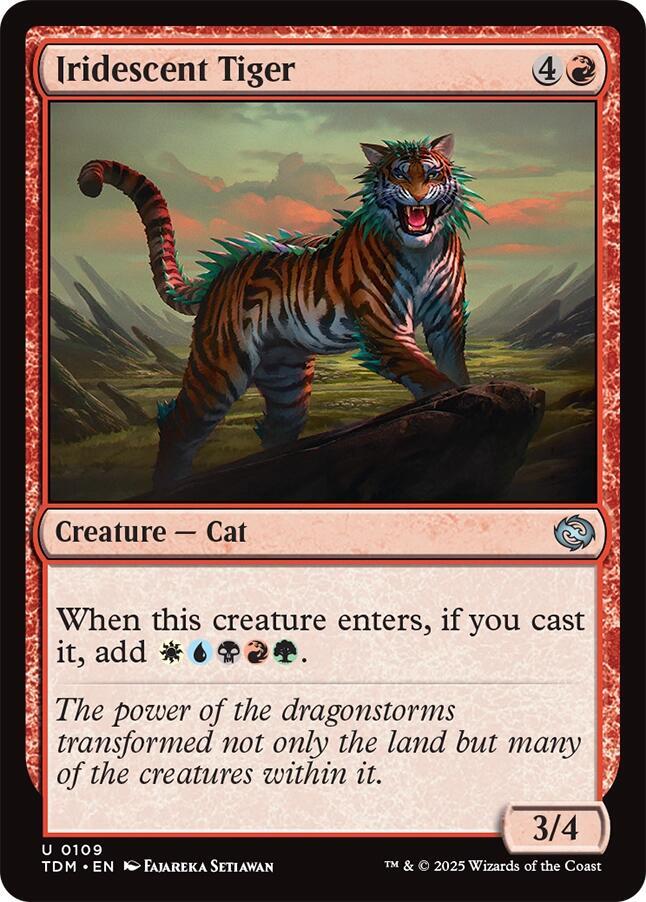 Iridescent Tiger - 109: Tarkir: Dragonstorm