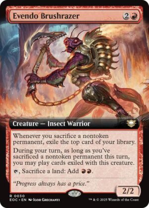 Evendo Brushrazer (Extended Art) - 30: Commander: Edge of Eternities