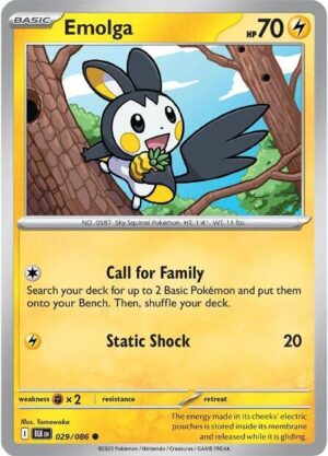 Emolga - 029/086: SV: Black Bolt