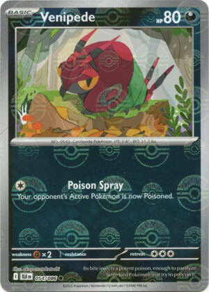 Venipede (Poke Ball Pattern) - 054/086: SV: Black Bolt