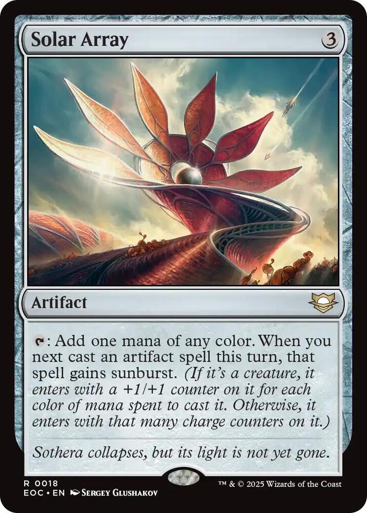Solar Array - 18: Commander: Edge of Eternities