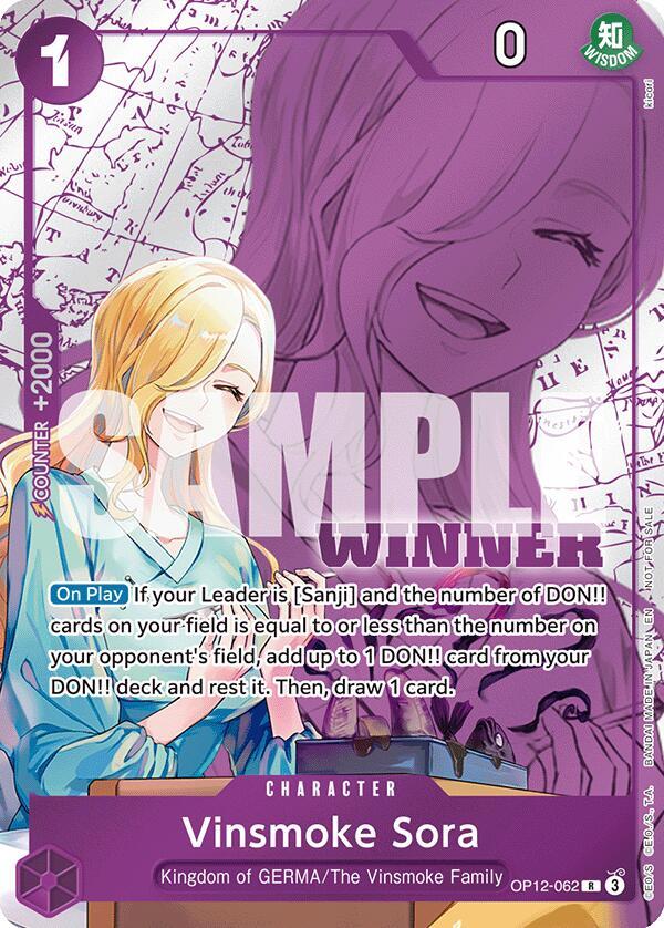 Vinsmoke Sora (Winner Pack 2026 Vol. 1) - OP12-062: One Piece Promotion Cards
