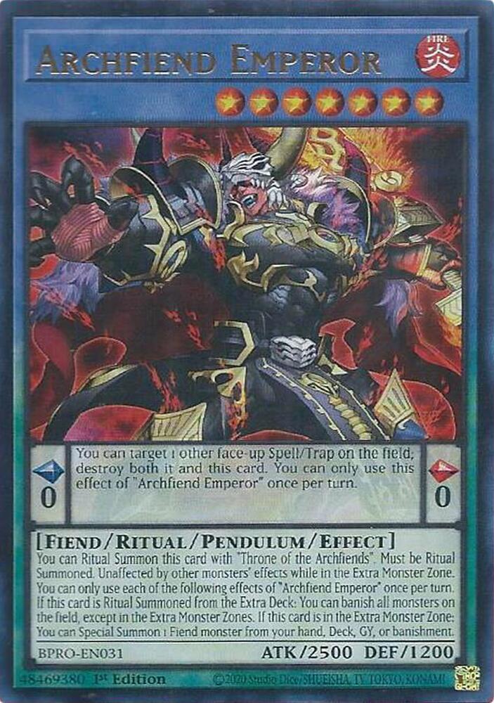 Archfiend Emperor - BPRO-EN031: Burst Protocol
