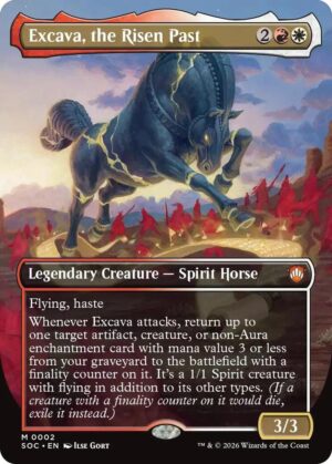 Excava, the Risen Past (Borderless) - 2: Commander: Secrets of Strixhaven