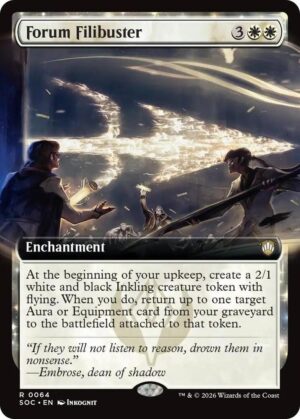 Forum Filibuster (Extended Art) - 64: Commander: Secrets of Strixhaven
