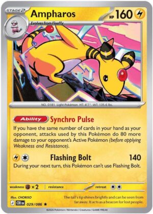 Ampharos - 029/086 - 029/086: ME04: Chaos Rising