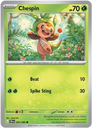 Chespin - 005/086 - 005/086: ME04: Chaos Rising