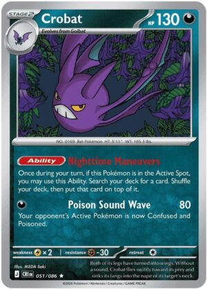 Crobat - 051/086 - 051/086: ME04: Chaos Rising
