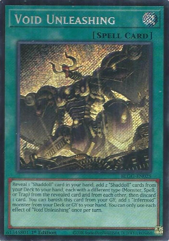 Void Unleashing - BLGG-EN025: Battles of Legend: Glorious Gallery
