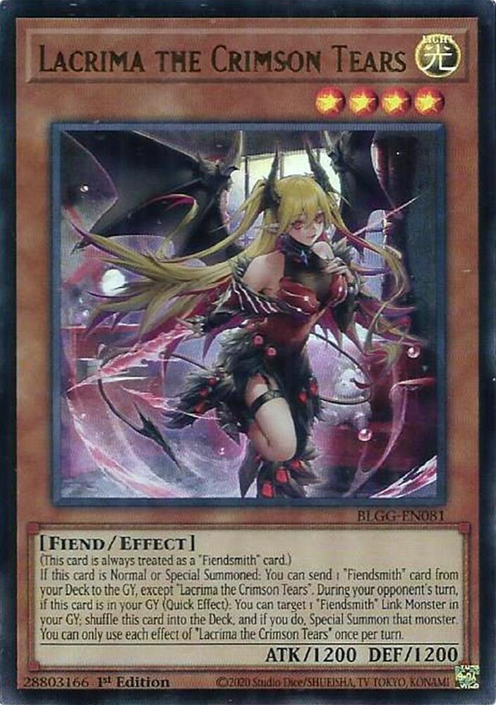 Lacrima the Crimson Tears - BLGG-EN081: Battles of Legend: Glorious Gallery