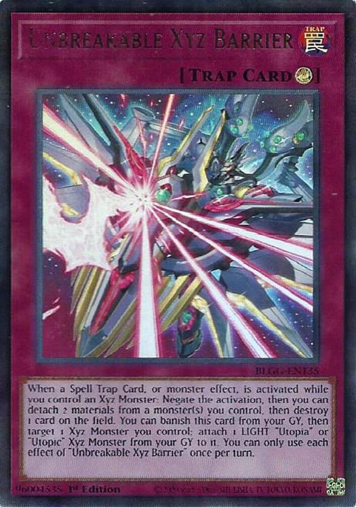 Unbreakable Xyz Barrier - BLGG-EN135: Battles of Legend: Glorious Gallery