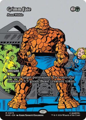 Grimm Fate - Beast Within (Borderless) - 75: Marvel Universe Eternal-Legal