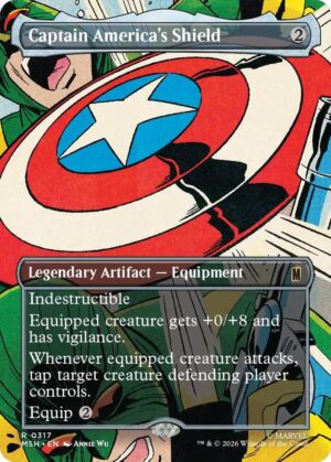 Captain America's Shield (Borderless) (0317): Marvel Super Heroes