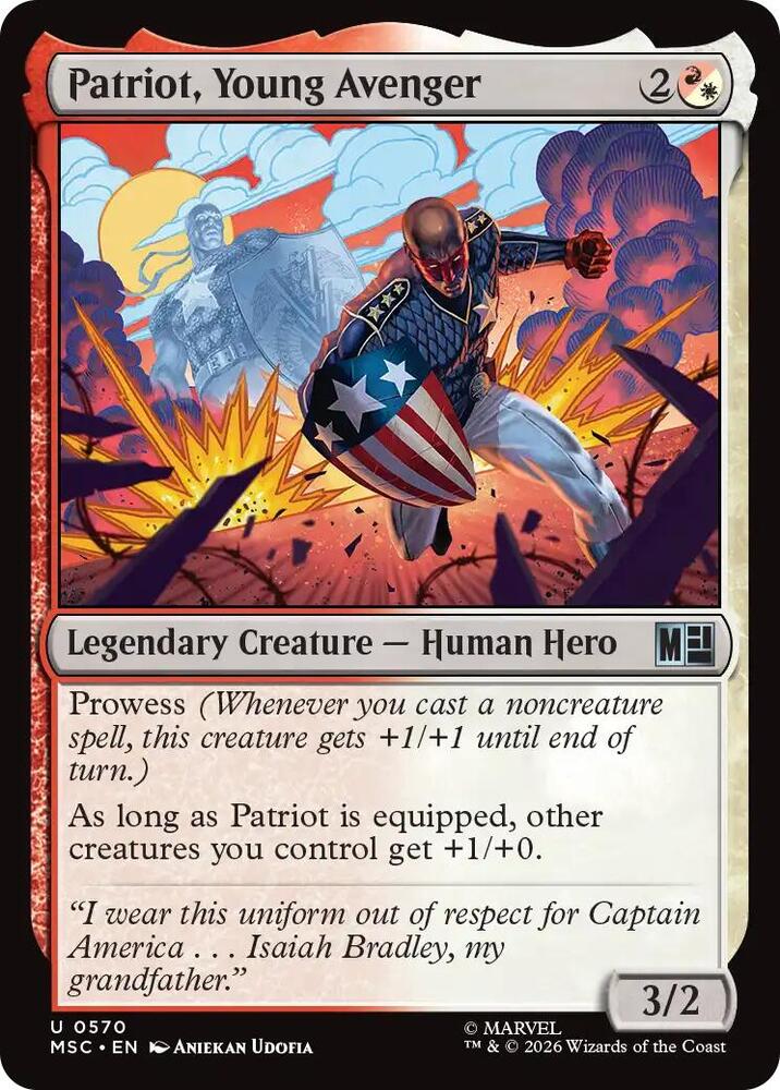 Patriot, Young Avenger - 570: Commander: Marvel Super Heroes