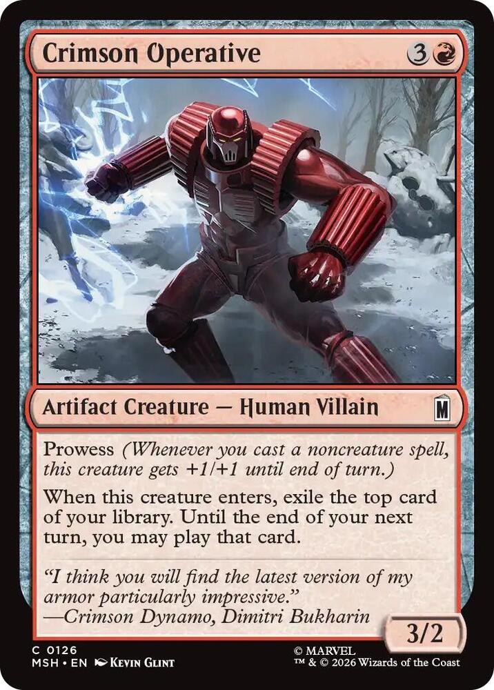 Crimson Operative - 126: Marvel Super Heroes