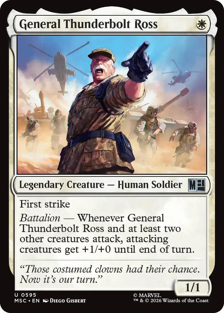 General Thunderbolt Ross - 595: Commander: Marvel Super Heroes