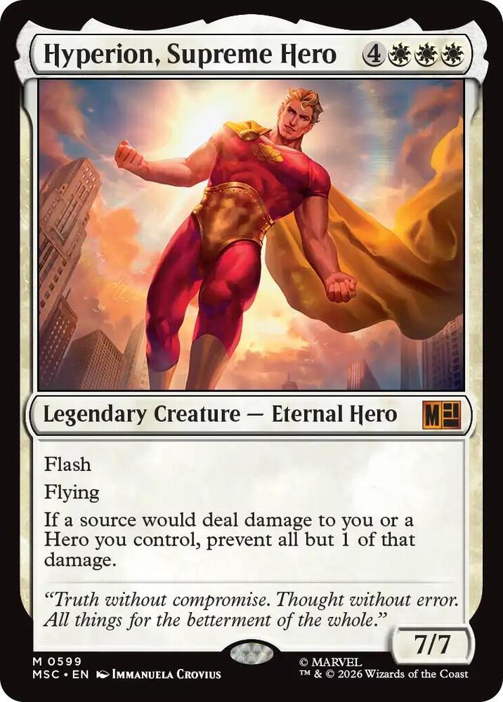 Hyperion, Supreme Hero - 599: Commander: Marvel Super Heroes