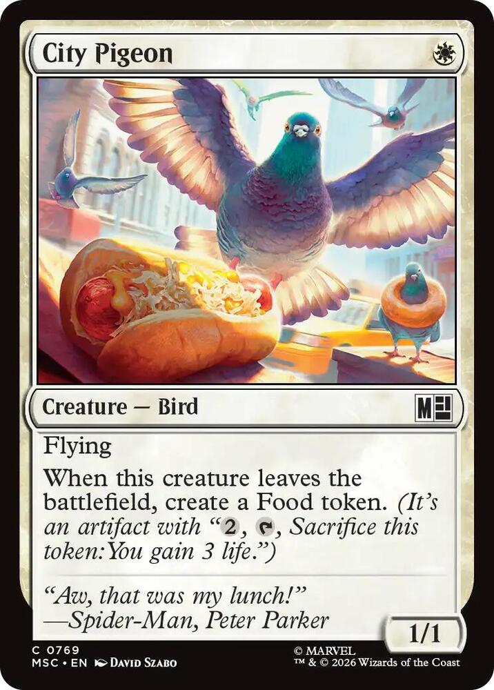 City Pigeon - 769: Commander: Marvel Super Heroes