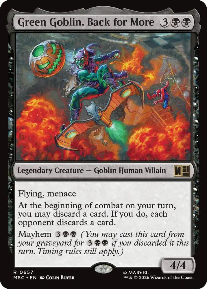 Green Goblin, Back for More: Commander: Marvel Super Heroes