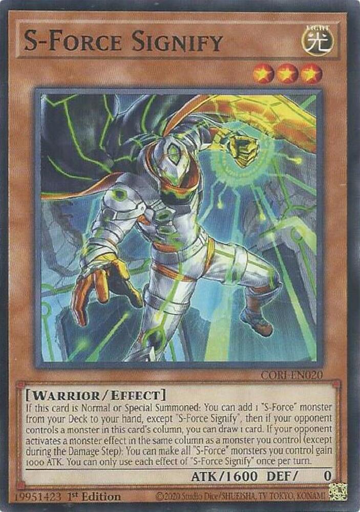 S-Force Signify - CORI-EN020: Chaos Origins