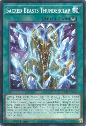 Sacred Beasts Thunderclap - CORI-EN049: Chaos Origins