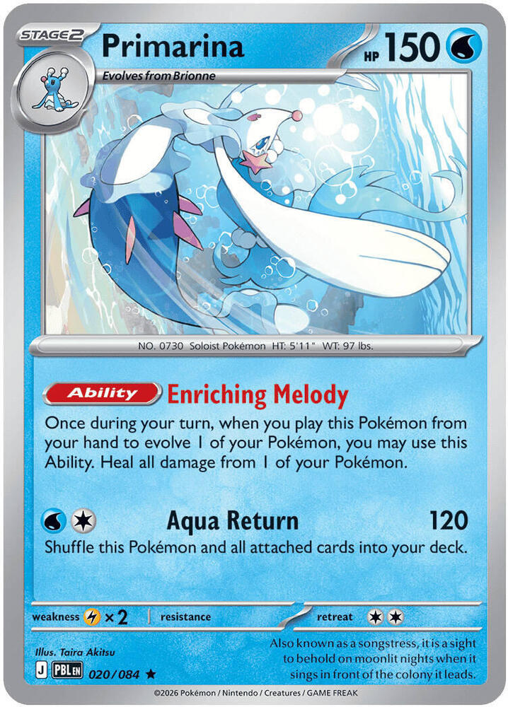Primarina - 020/084 - 020/084: ME05: Pitch Black