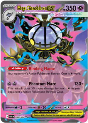 Mega Chandelure ex - 038/084 - 038/084: ME05: Pitch Black