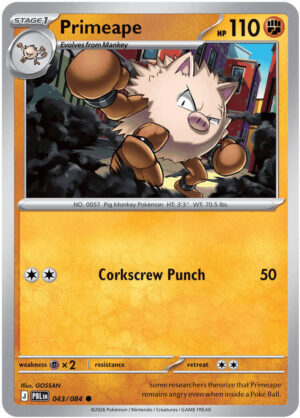 Primeape - 043/084: ME05: Pitch Black