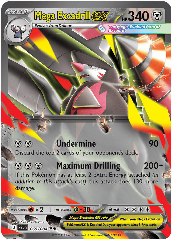 Mega Excadrill ex - 065/084 - 065/084: ME05: Pitch Black