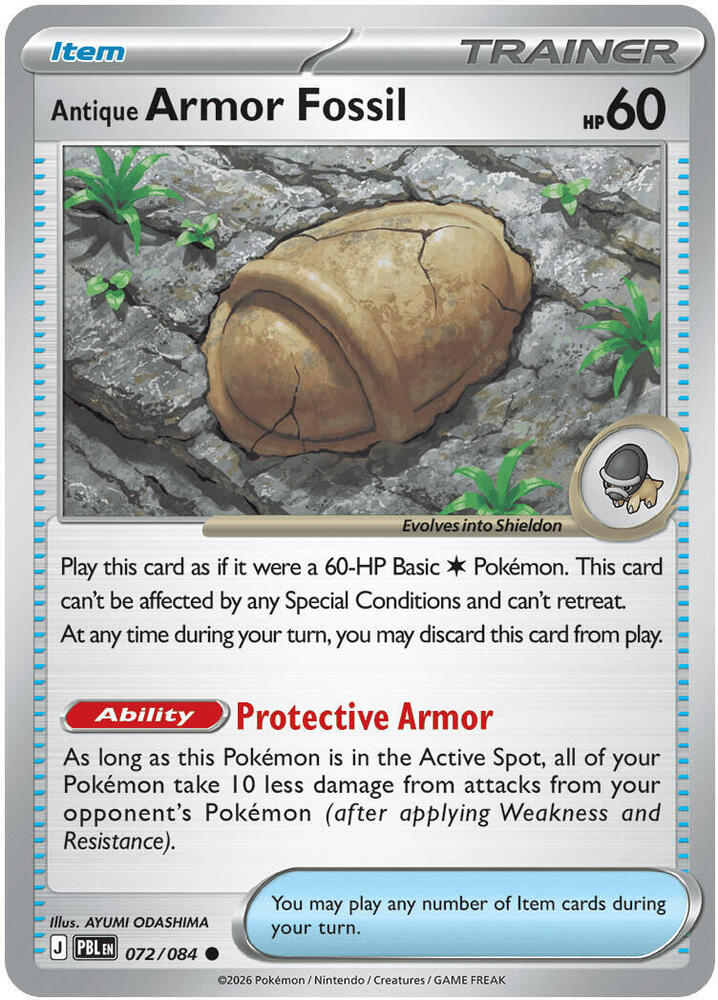 Antique Armor Fossil - 072/084: ME05: Pitch Black
