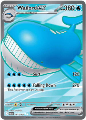 Wailord ex - 097/084 - 097/084: ME05: Pitch Black