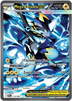 Mega Zeraora ex - 114/084 - 114/084: ME05: Pitch Black